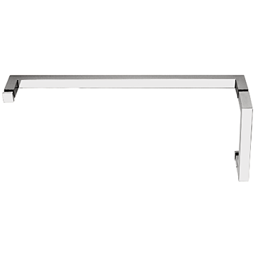 Allied Brass PB-41T-BB-24-GYM Pacific Beach Collection 24 Inch Back Shower Door Towel Bar with Twisted Accents Matte Gray 